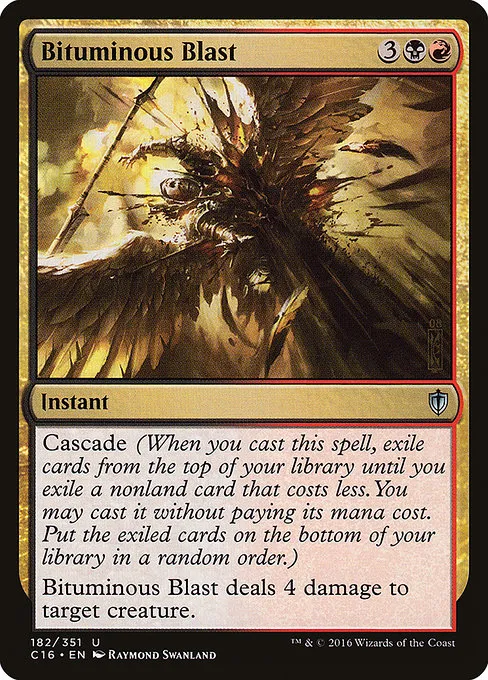 Bituminous Blast · Commander 2016 182/351