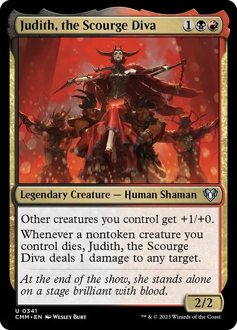 Judith, the Scourge Diva · Commander Masters 341/1067