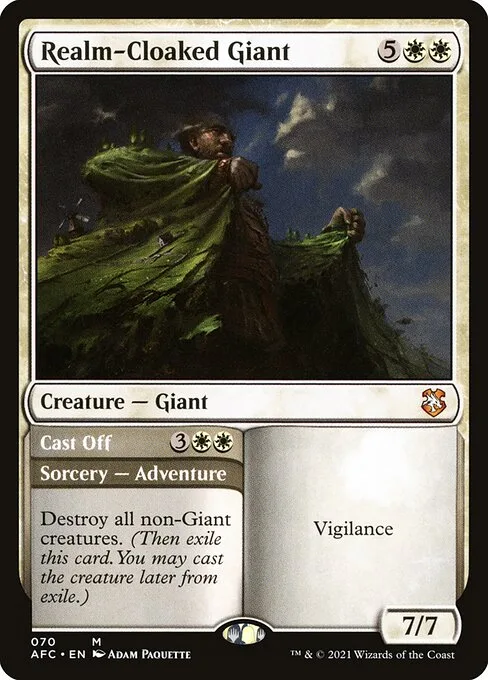 Realm-Cloaked Giant // Cast Off · Forgotten Realms Commander 70/331