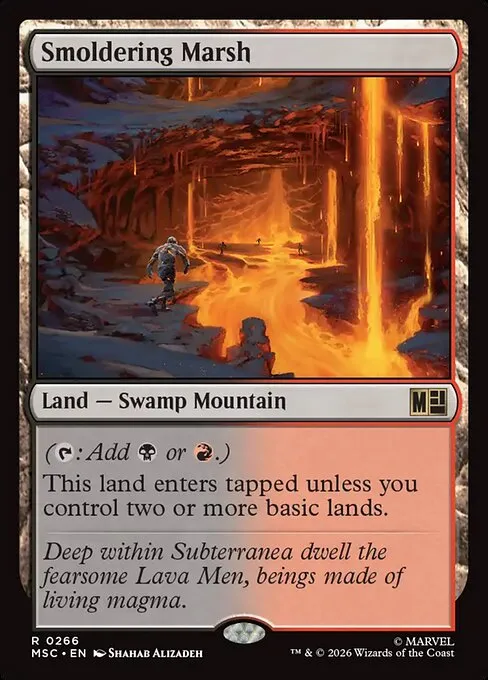 Smoldering Marsh · Marvel Super Heroes Commander 266/9