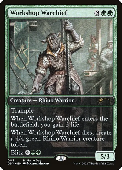 Workshop Warchief · Game Day Promos 5/9