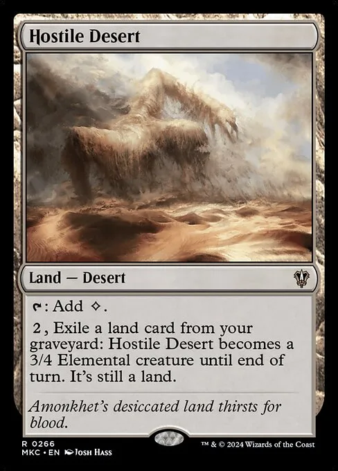 Hostile Desert · Murders at Karlov Manor Commander 266/358