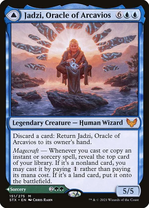 Jadzi, Oracle of Arcavios // Journey to the Oracle · Strixhaven: School of Mages 151/393