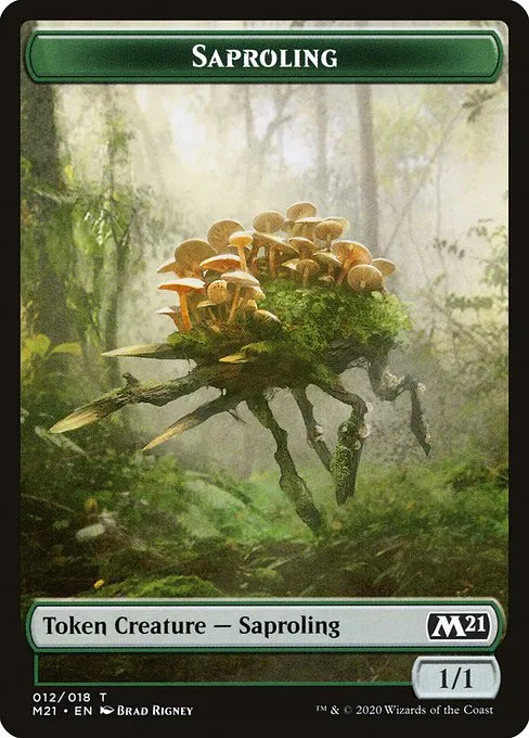 Saproling · Core Set 2021 Tokens 12/20