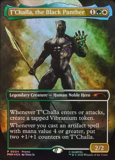 T'Challa, the Black Panther · Marvel Legends Series Inserts 8/4