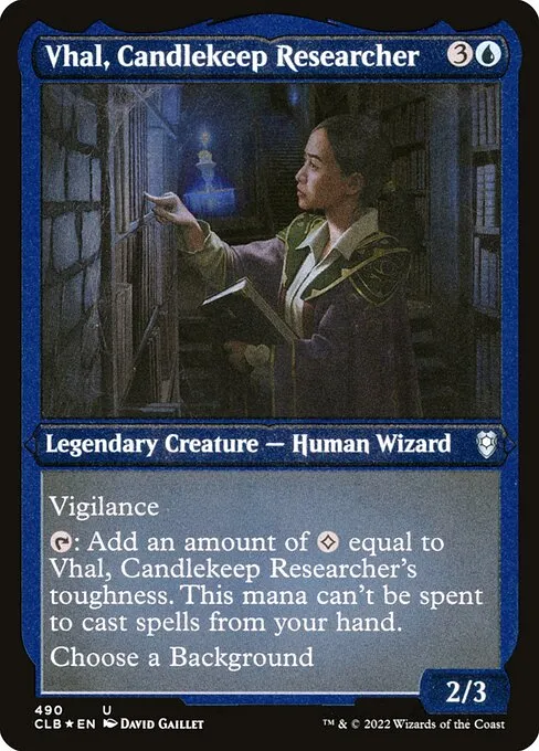 Vhal, Candlekeep Researcher · Commander Legends: Battle for Baldur's Gate 490/936
