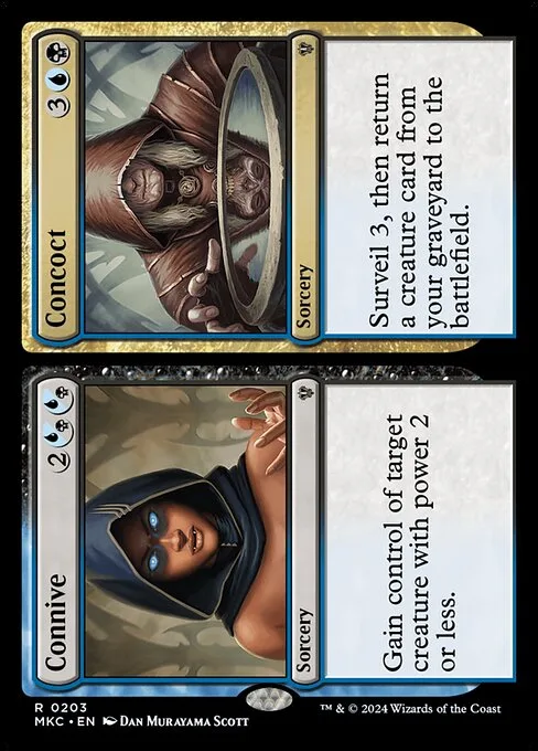 Connive // Concoct · Murders at Karlov Manor Commander 203/358