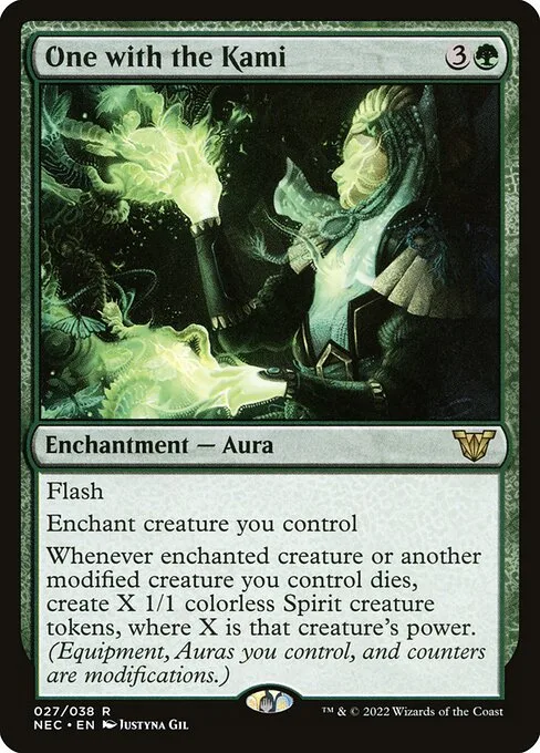 One with the Kami · Neon Dynasty Commander 27/179