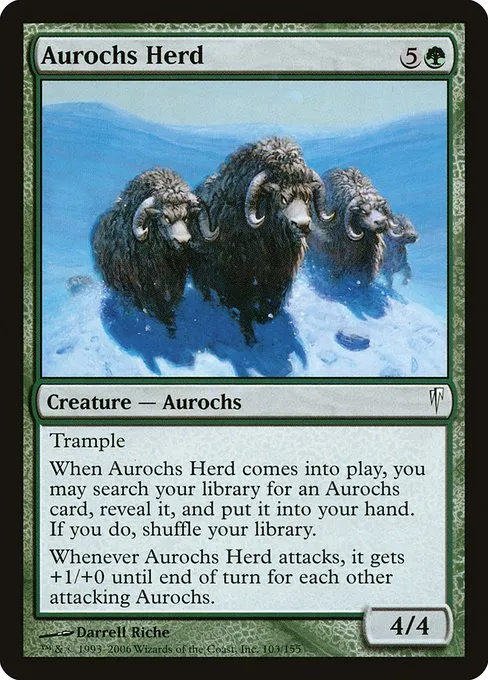 Aurochs Herd · Coldsnap 103/155