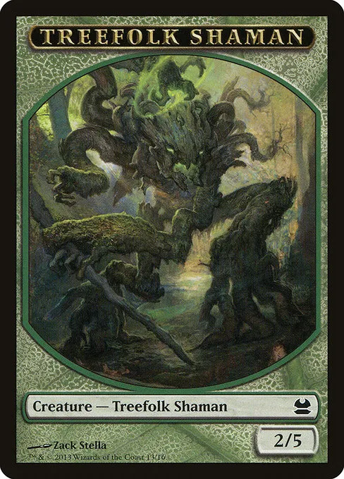 Treefolk Shaman · Modern Masters Tokens 13/16