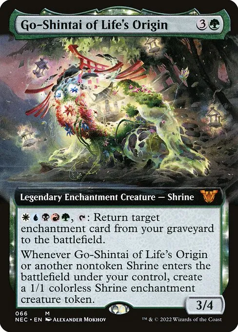 Go-Shintai of Life's Origin · Neon Dynasty Commander 66/179