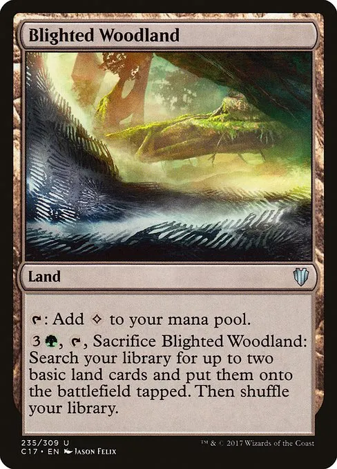 Blighted Woodland · Commander 2017 235/309