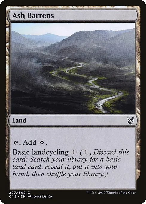 Ash Barrens · Commander 2019 227/302