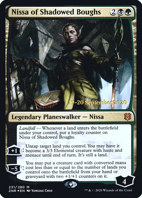 Nissa of Shadowed Boughs · Zendikar Rising Promos 231s/153