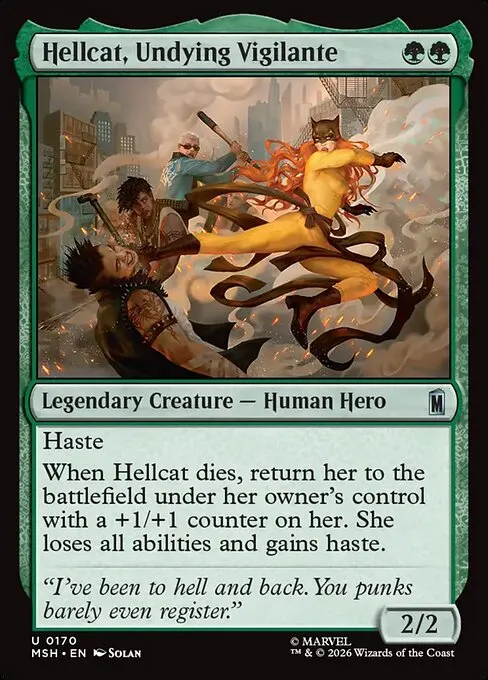 Hellcat, Undying Vigilante · Marvel Super Heroes 170/24
