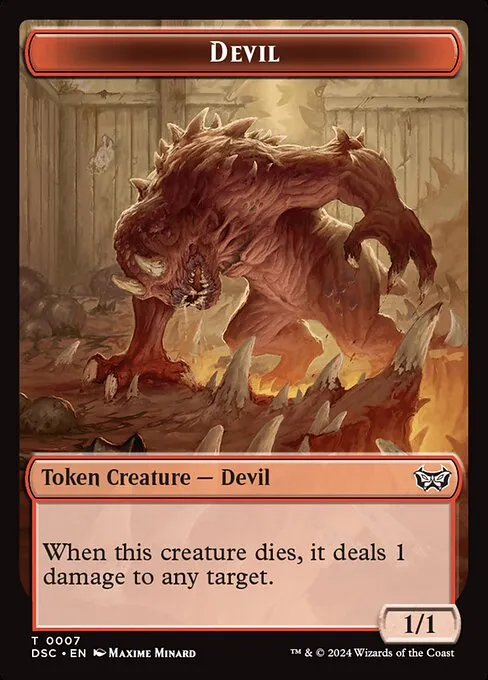 Devil · Duskmourn Commander Tokens 7/23