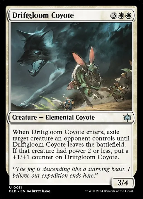 Driftgloom Coyote · Bloomburrow 11/398