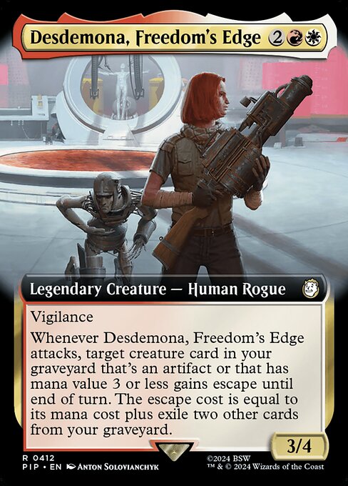 Desdemona, Freedom's Edge · Fallout 412/1068