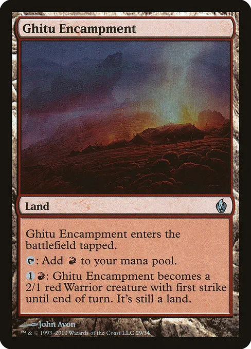 Ghitu Encampment · Premium Deck Series: Fire and Lightning 29/34
