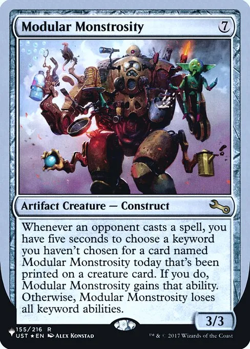 Modular Monstrosity · The List (Unfinity Foil Edition) 59/62