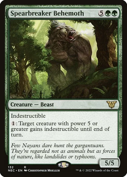 Spearbreaker Behemoth · Neon Dynasty Commander 132/179