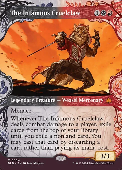The Infamous Cruelclaw · Bloomburrow 334/398