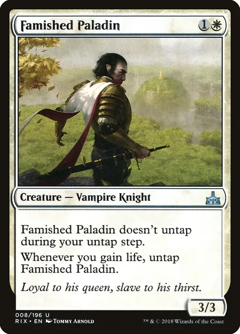 Famished Paladin · Rivals of Ixalan 8/205