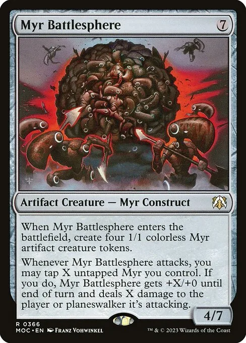 Myr Battlesphere · March of the Machine Commander 366/450