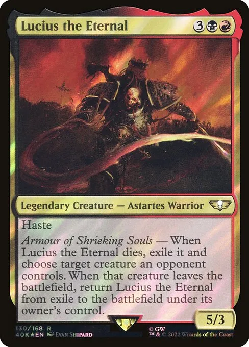 Lucius the Eternal · Warhammer 40,000 Commander 130★/617