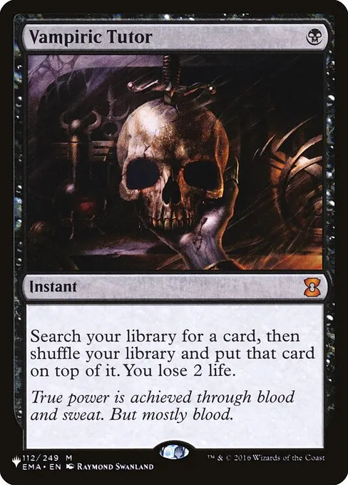 Vampiric Tutor · The List EMA-112/5050