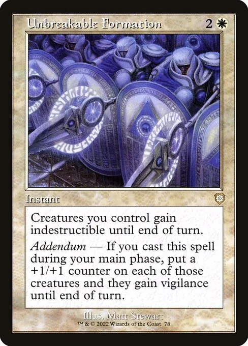 Unbreakable Formation · The Brothers' War Commander 78/209