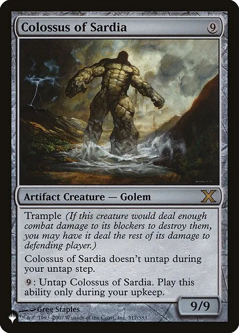 Colossus of Sardia · The List 10E-317/5050