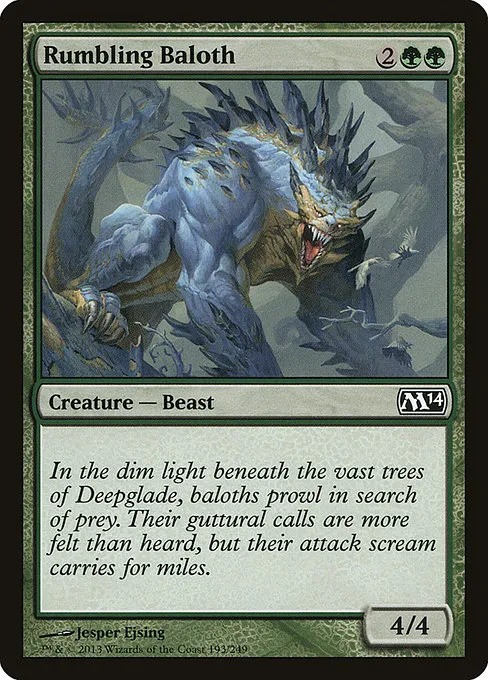 Rumbling Baloth · Magic 2014 193/249