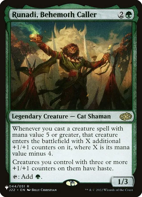 Runadi, Behemoth Caller · The List J22-44/5050