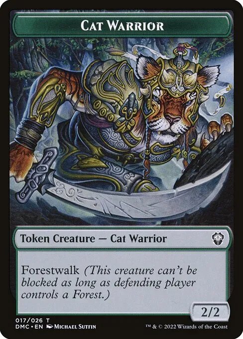 Cat Warrior · Dominaria United Tokens 17/26