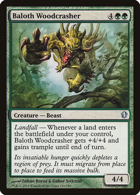 Baloth Woodcrasher · Commander 2013 136/356