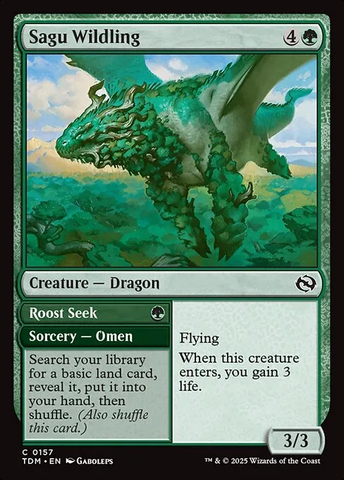 Sagu Wildling // Roost Seek · Tarkir: Dragonstorm 157/427