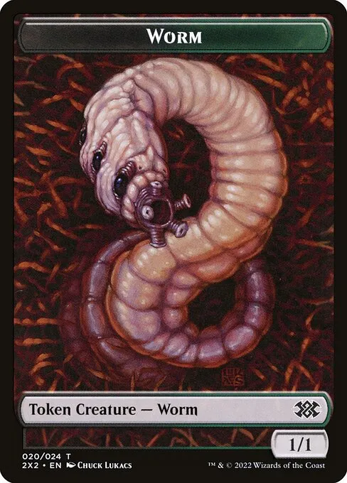 Worm · Double Masters 2022 Tokens 20/24