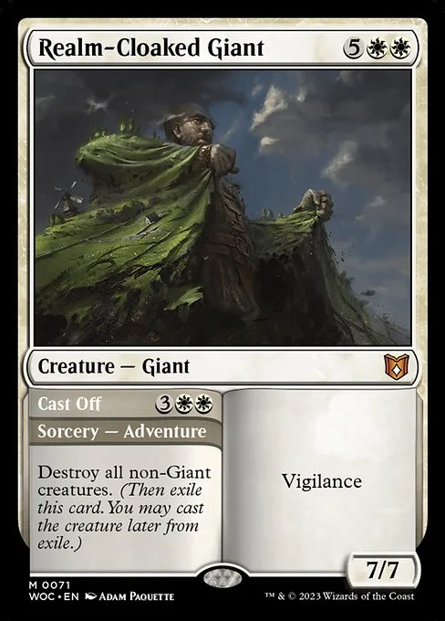 Realm-Cloaked Giant // Cast Off · Wilds of Eldraine Commander 71/173
