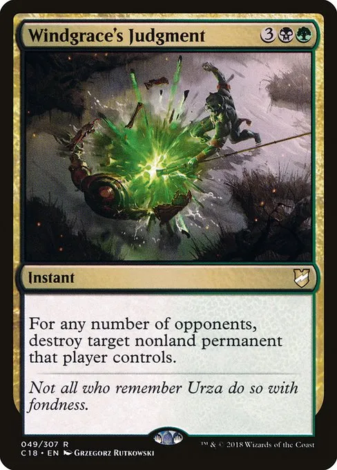 Windgrace's Judgment · Commander 2018 49/307