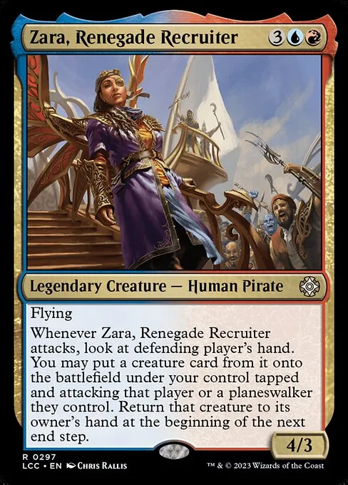 Zara, Renegade Recruiter · The Lost Caverns of Ixalan Commander 297/370