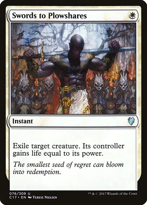 Swords to Plowshares · Commander 2017 76/309