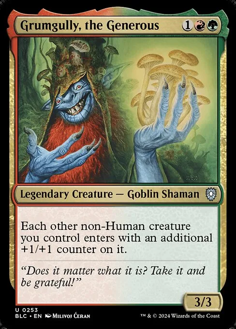 Grumgully, the Generous · Bloomburrow Commander 253/356