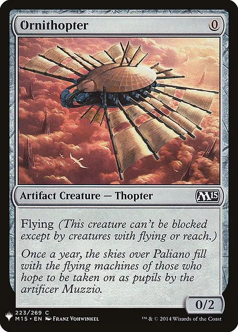 Ornithopter · The List M15-223/5050