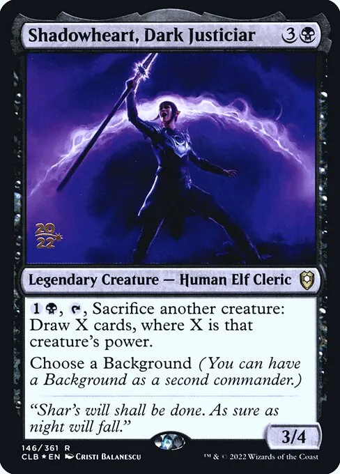 Shadowheart, Dark Justiciar · Battle for Baldur's Gate Promos 146s/104