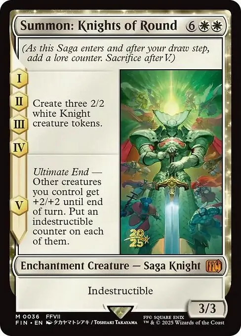 Summon: Knights of Round · Final Fantasy Promos 36s/94