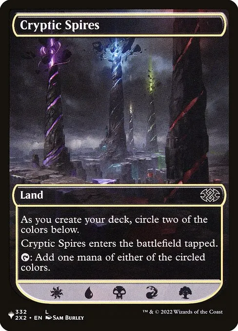 Cryptic Spires · The List 2X2-332/5050