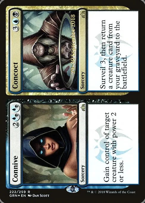 Connive // Concoct · Guilds of Ravnica Promos 222s/84