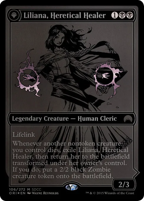 Liliana, Heretical Healer // Liliana, Defiant Necromancer · San Diego Comic-Con 2015 106/5