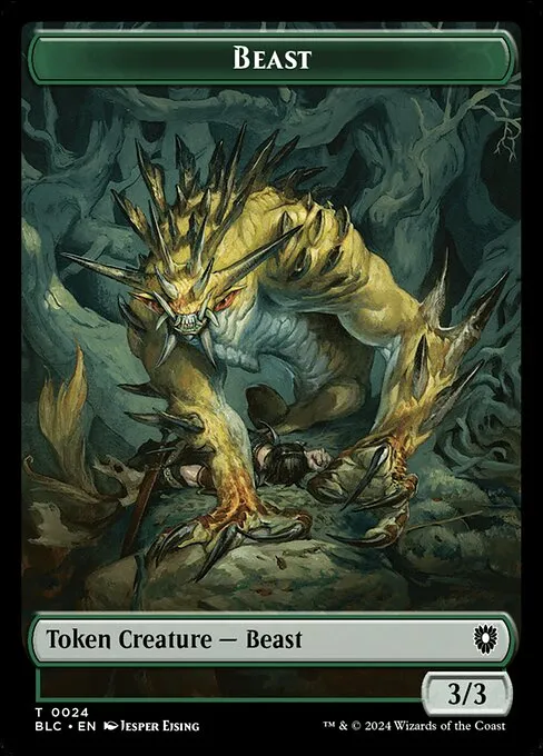 Beast · Bloomburrow Commander Tokens 24/41